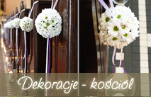 Dekoracja �lubna ko�cio�a