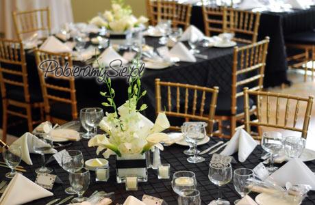 dekoracja stołów weselnych