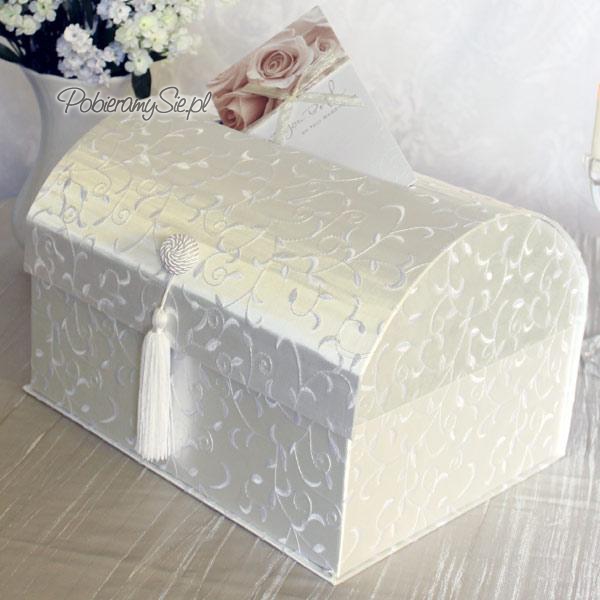 pudełko - kuferek - odealny na koperty, życzenia czy pieniążki, akcesoria ślubne