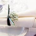 przepi�kna dekoracja �lubna serwetki, gips�wka, zielona trawa, st� weselny, dekoracje �lubne