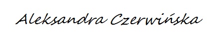 Czerwińska podpis