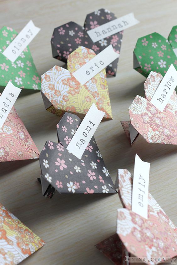 origami na ślubie