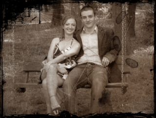 lato 2008 - dwoje na huśtawce :)