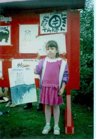 A oto wielki talent (na rysunku to piesek, jakby kto nie wiedział)